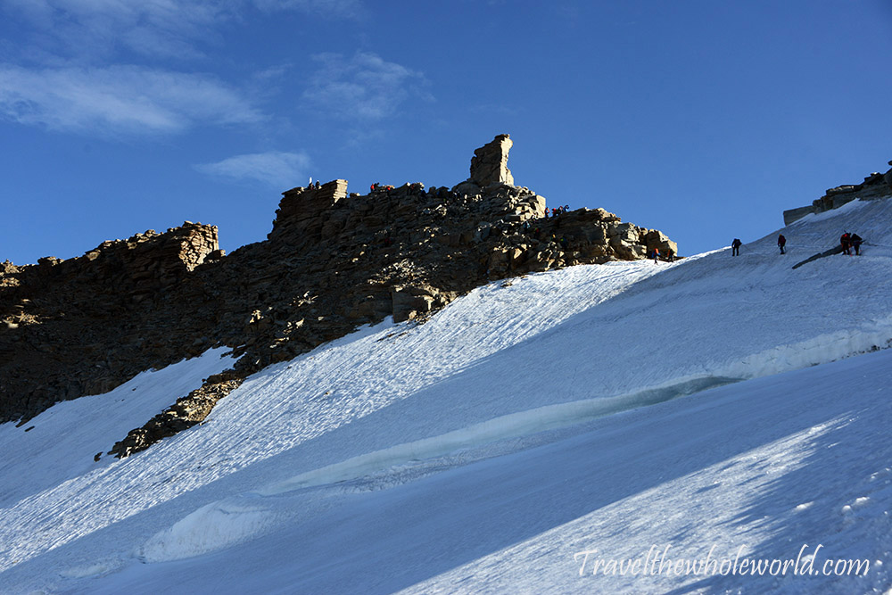 Italy Climbing Gran Paradiso Summit Block