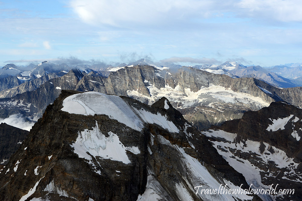 Italy Climbing Gran Paradiso Saddle Summit View