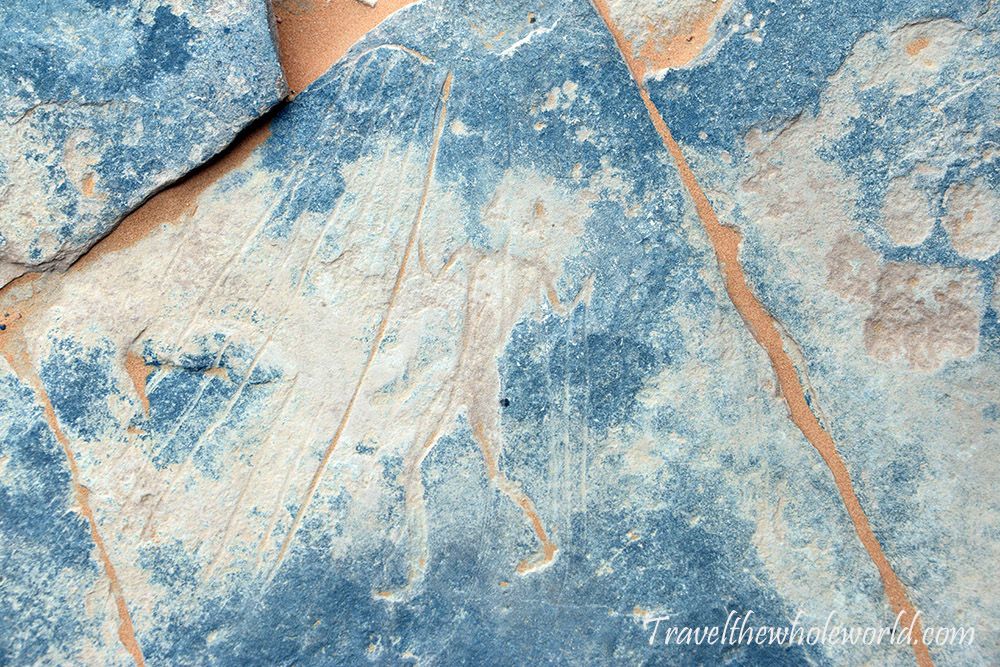 Algeria Sahara Petroglyph Tribal Man