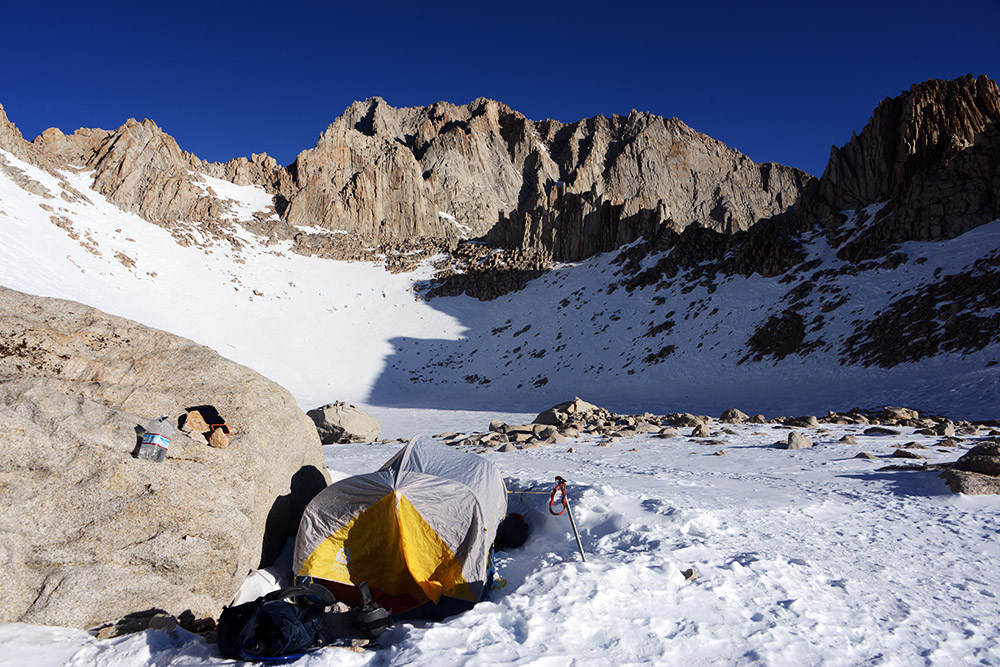 Mt Whitney Mountaineer's Route Camp High Camp