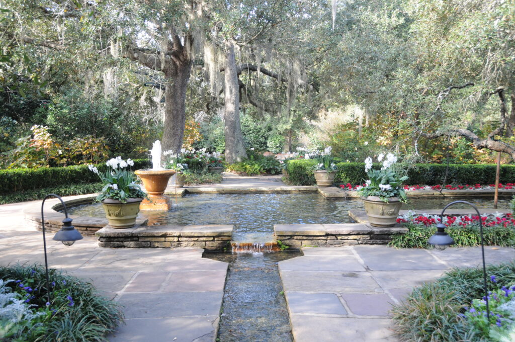Fountain at Bellingrath Gardens near Mobile Alabama