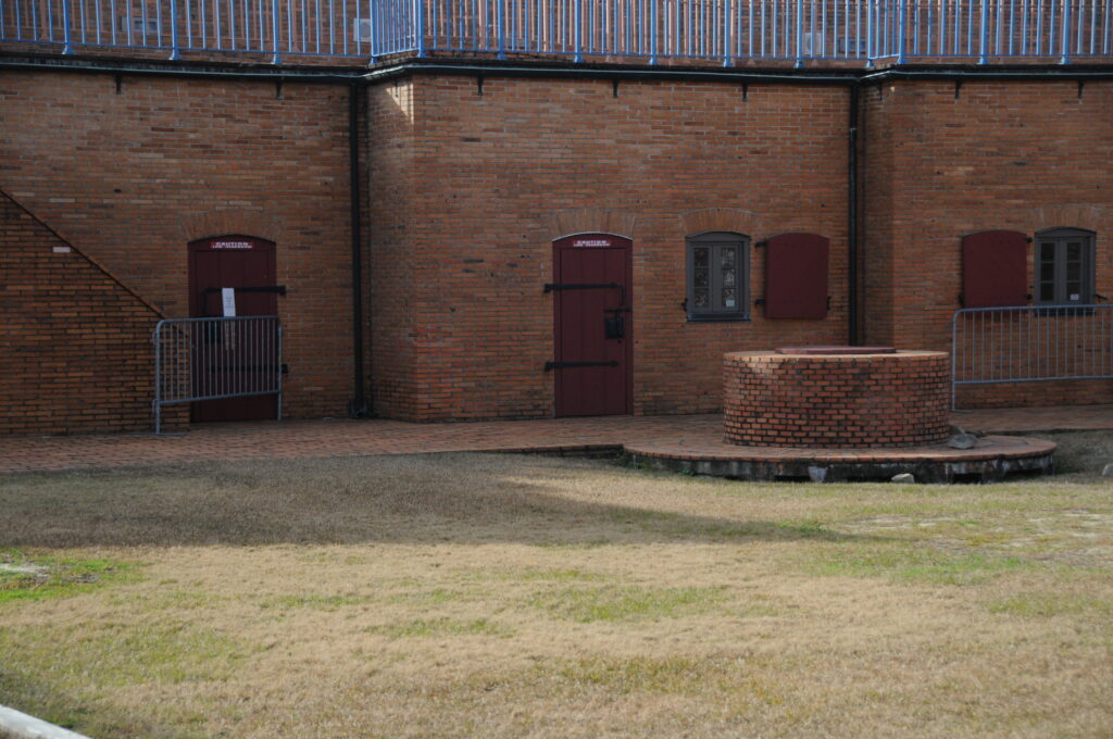 Inside Fort Conde in Mobile Alabama