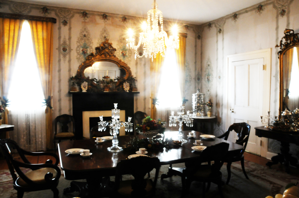 Historic room inside the Confederate White House in Montgomery