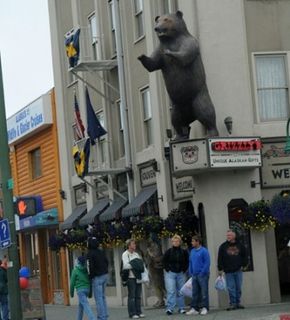 Street in downtown Anchorage Alaska