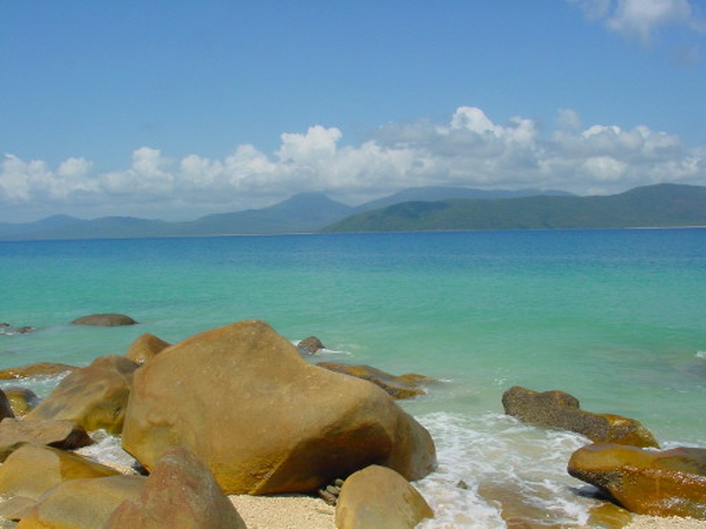 Tropical water near the Great Barrier Reef off Cairns