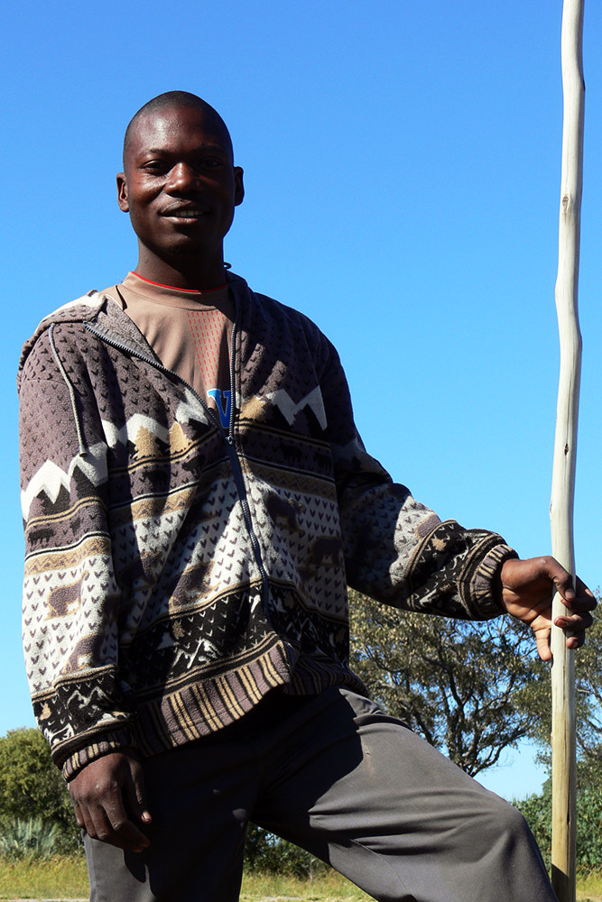 Mokoro guide in the Okavango Delta
