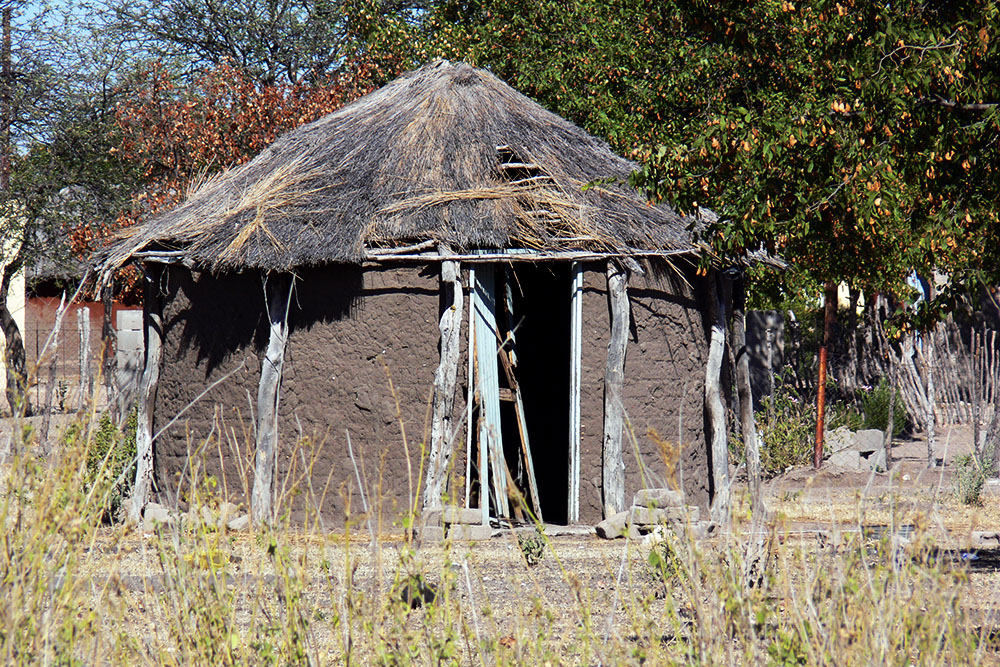 Traditional house in rural Botswana