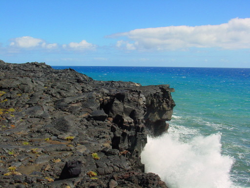 Hawaii Big Island Lava Cliff