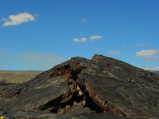 Hawaii Raised Lava Formation