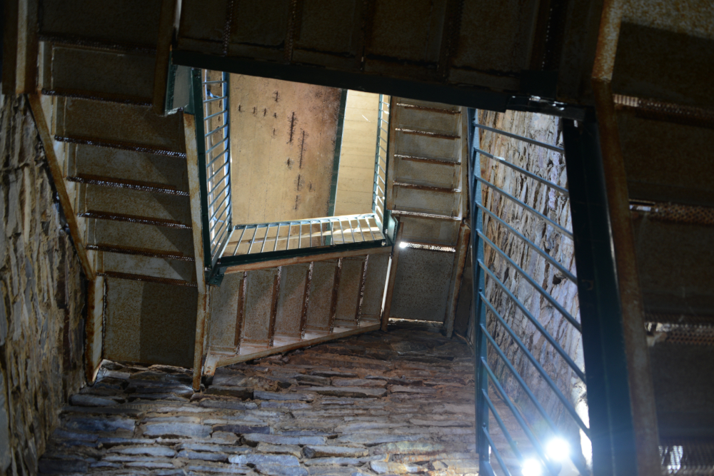 Stairs inside the Cheaha Mountain observation tower