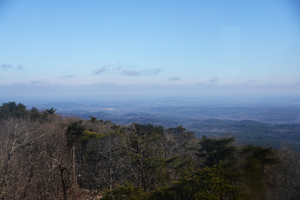 View from Cheaha Mountain in Alabama