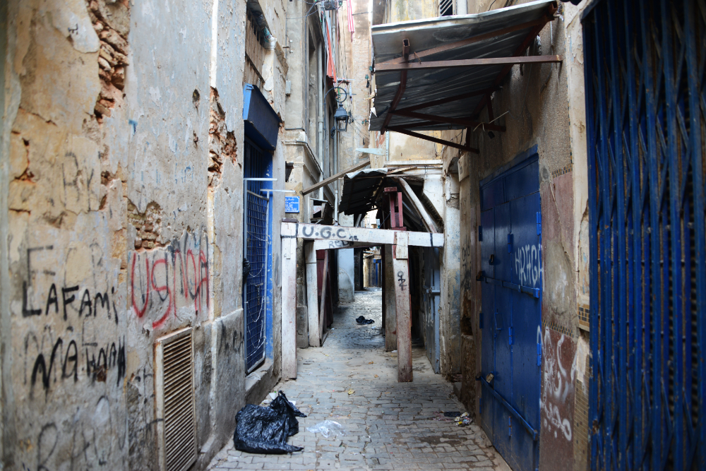 Narrow alley in Algiers Algeria