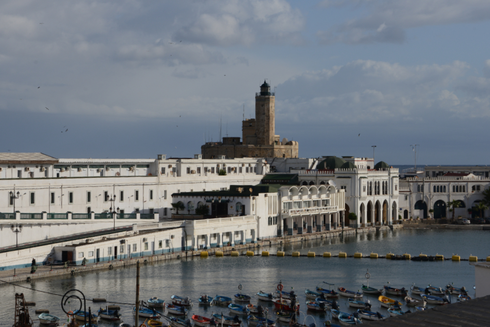 Lighthouse along the coast of Algiers