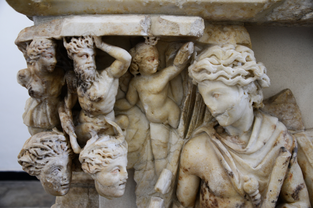 Sarcophagus of Bellerophon discovered at Azeffoun Algeria