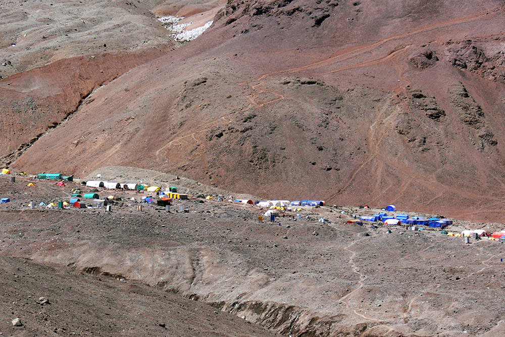 Plaza de Mulas Base Camp on Aconcagua
