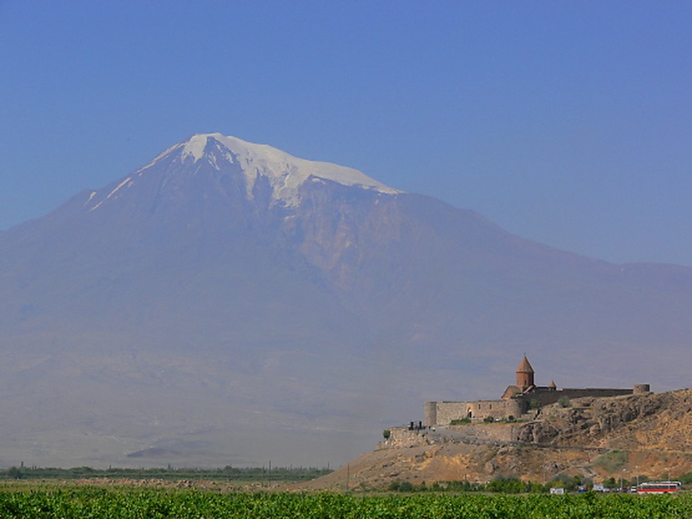 Khor Virap Monastery with Mount Ararat in the background