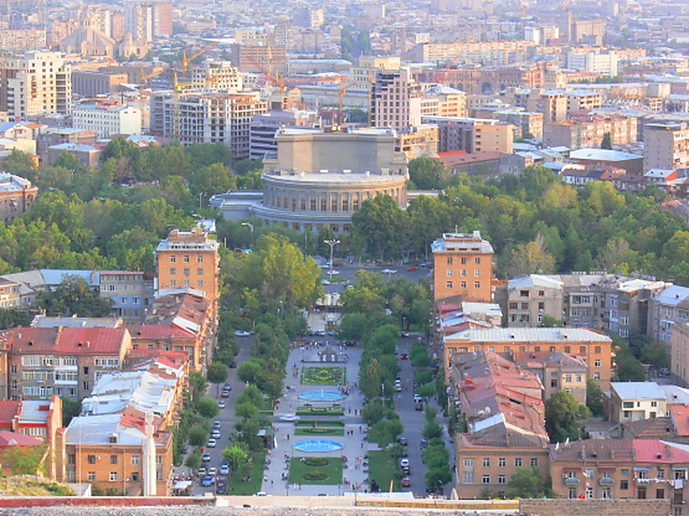 View across Yerevan, the capital of Armenia