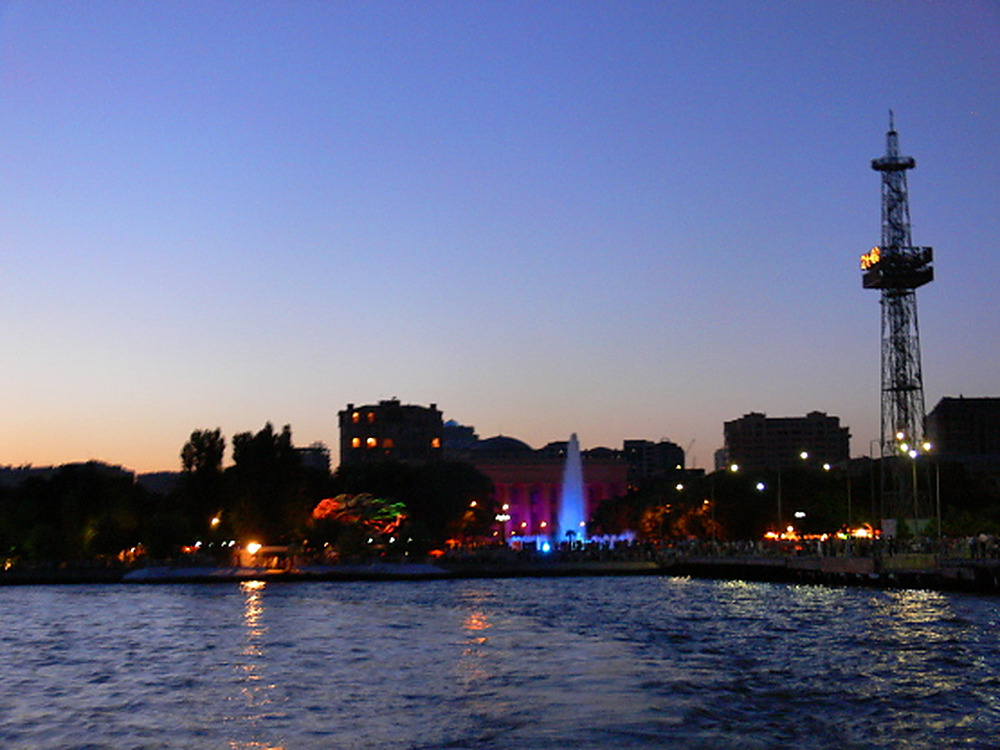Waterfront along the Caspian Sea in Baku