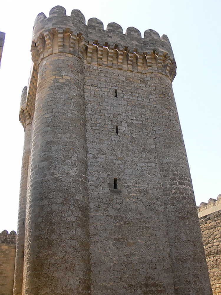 Medieval tower at Mardakan Castle near Baku