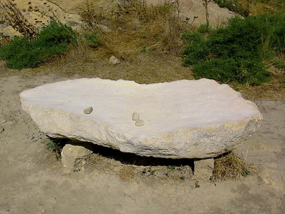 Gaval Dash musical stone at Gobustan in Azerbaijan