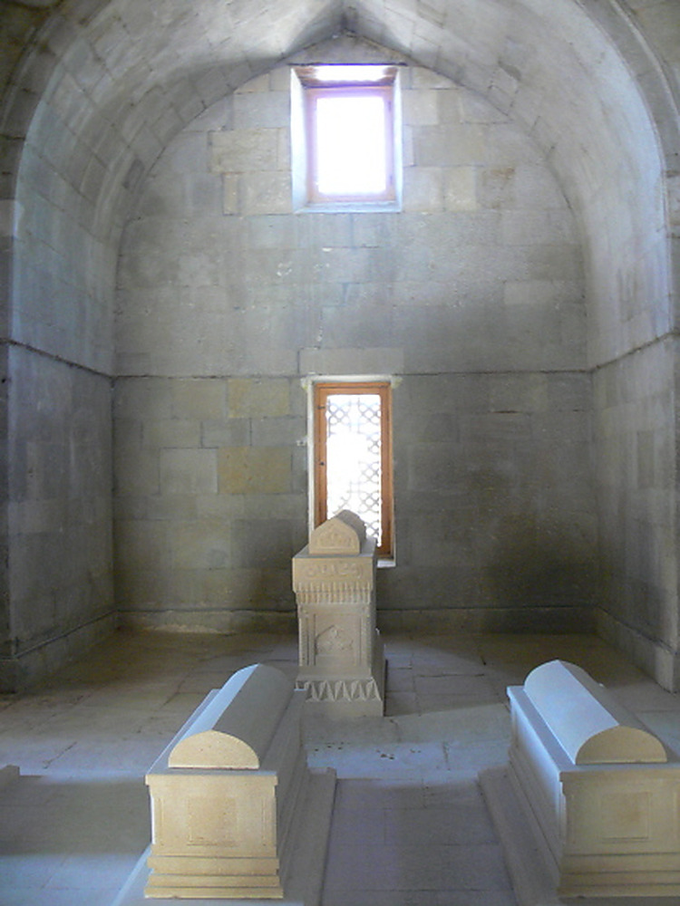 Historic tomb inside the Palace of the Shirvanshahs complex in Baku