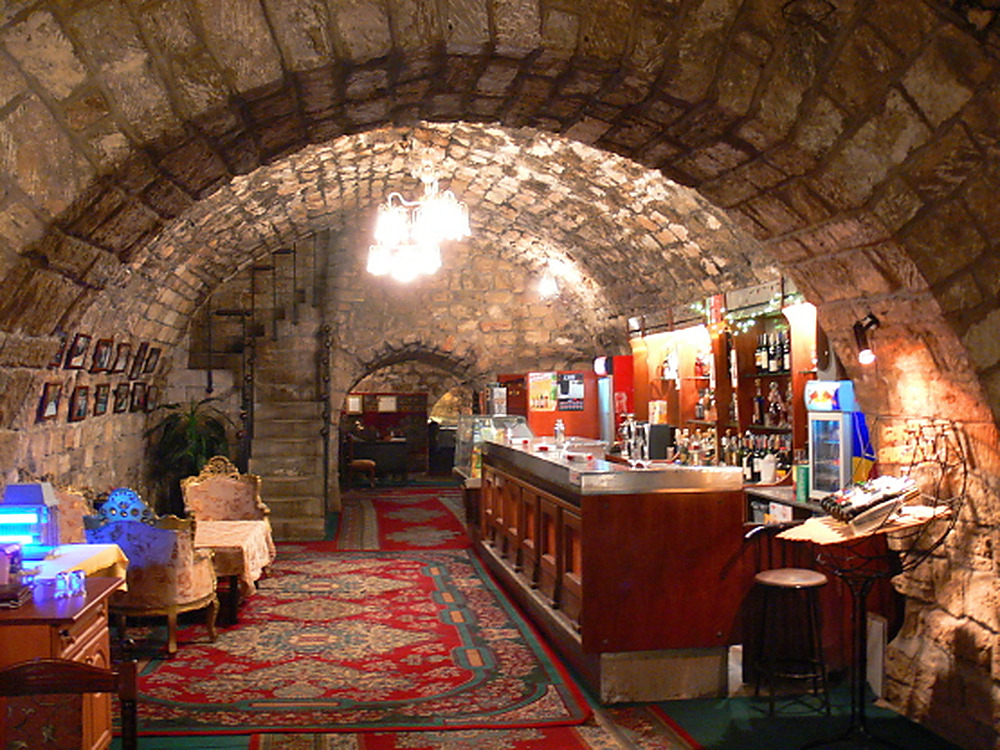 Historic caravan building converted into a restaurant in Baku