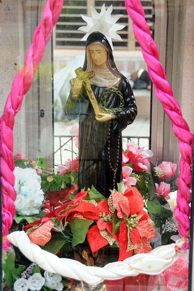 Statue of the Virgin Mary at Notre Dame de Cotonou Cathedral