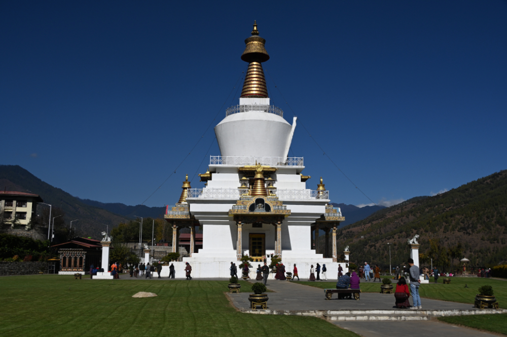 Memorial Chorten Buddhist stupa in Thimphu, Bhutan