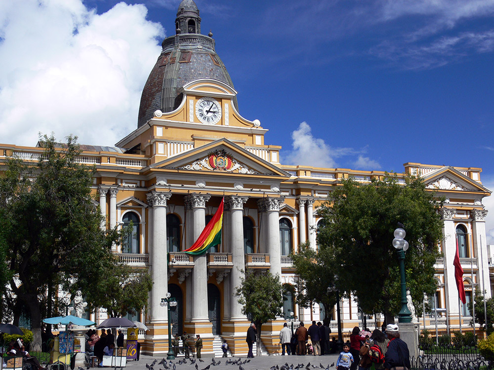 Bolivian government building in La Paz