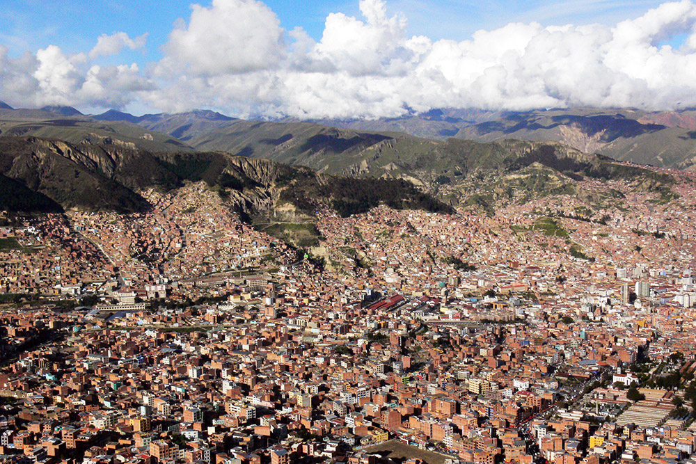 View across La Paz, Bolivia