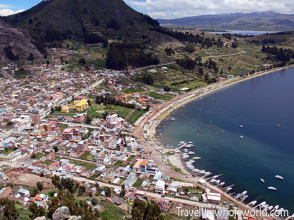 Copacabana on the shore of Lake Titicaca in Bolivia
