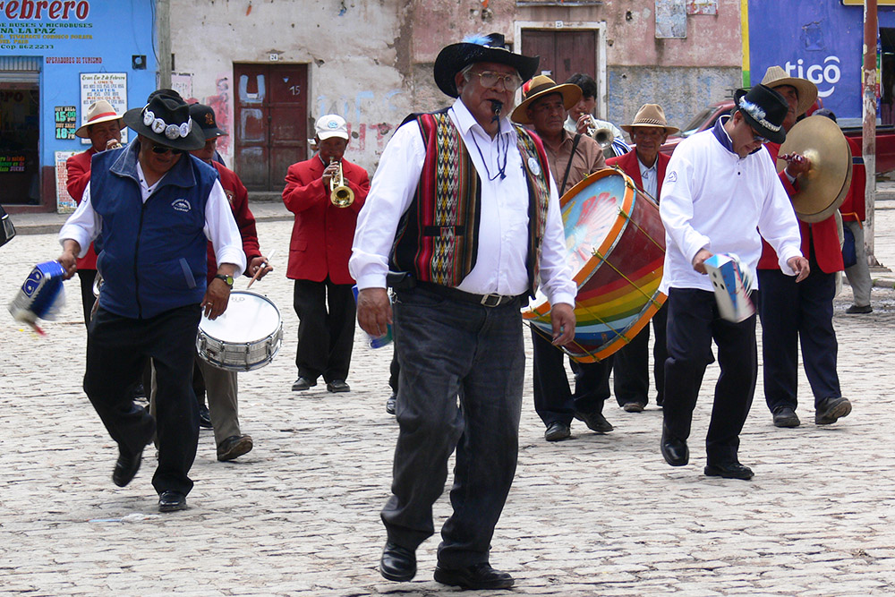 Street festival in Copacabana, Bolivia