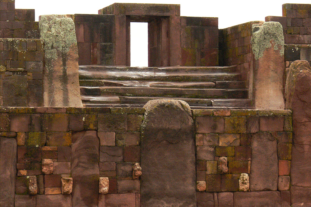 Entrance to the archaeological site of Tiwanaku in Bolivia