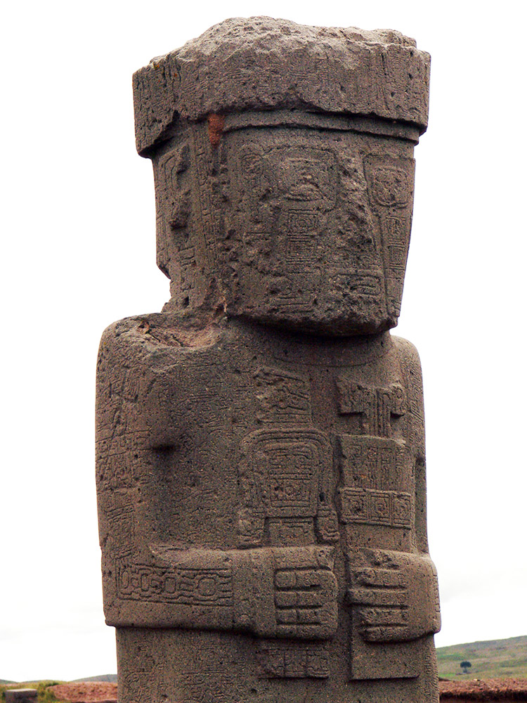 Carved monolith at Tiwanaku