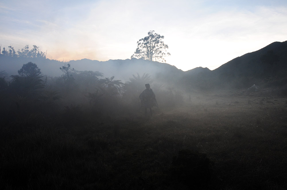 Fog at Camp II on the Carstensz Pyramid expedition