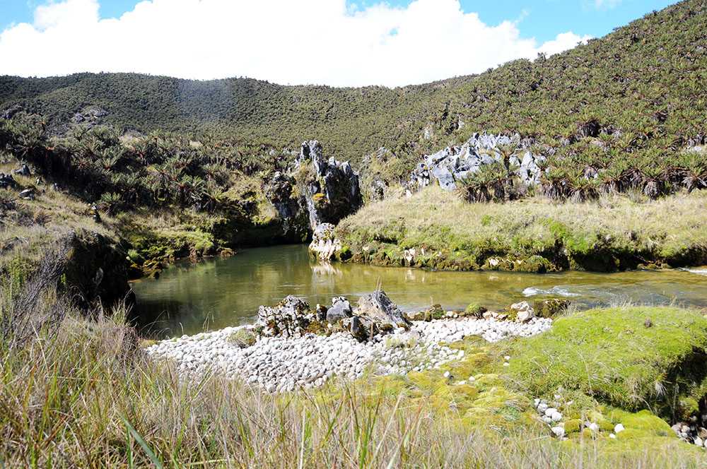 River and highlands on the trek toward Camp IV