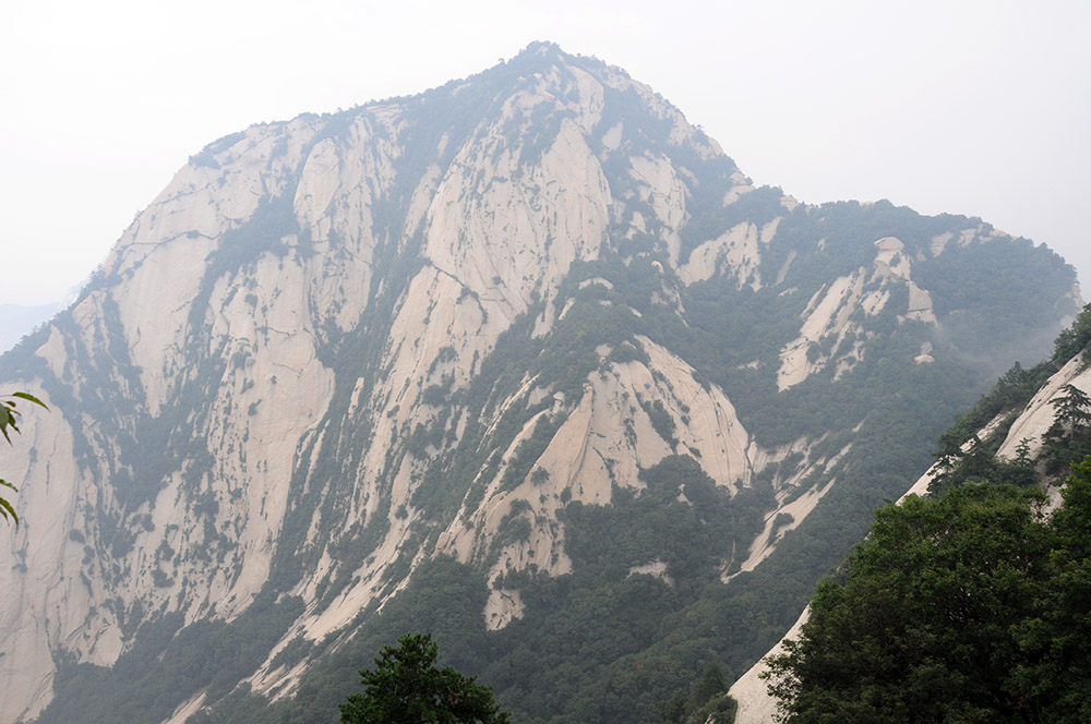 Mountain peak at Mount Huashan