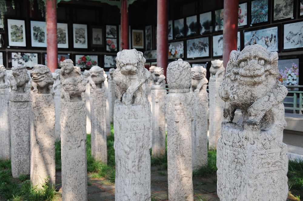 Stone steles at the Stele Forest Museum in Xi'an