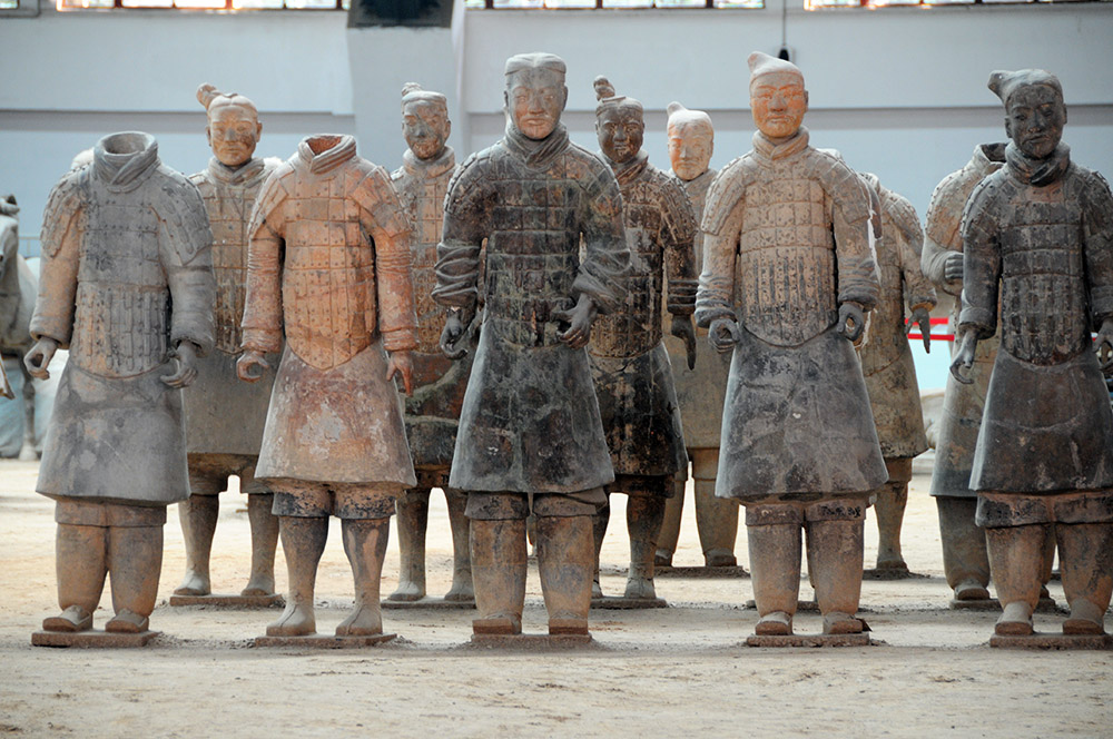 Rows of Terracotta Warriors