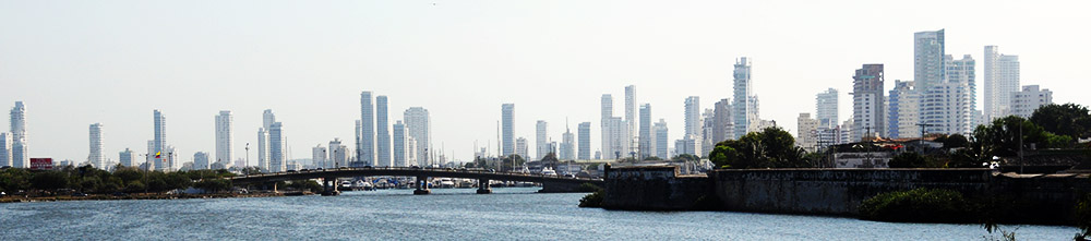 Skyline of Cartagena Colombia