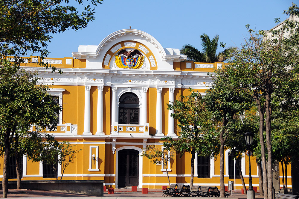 Historic architecture in Santa Marta Colombia