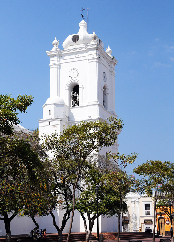Tower of Santa Marta Cathedral Colombia