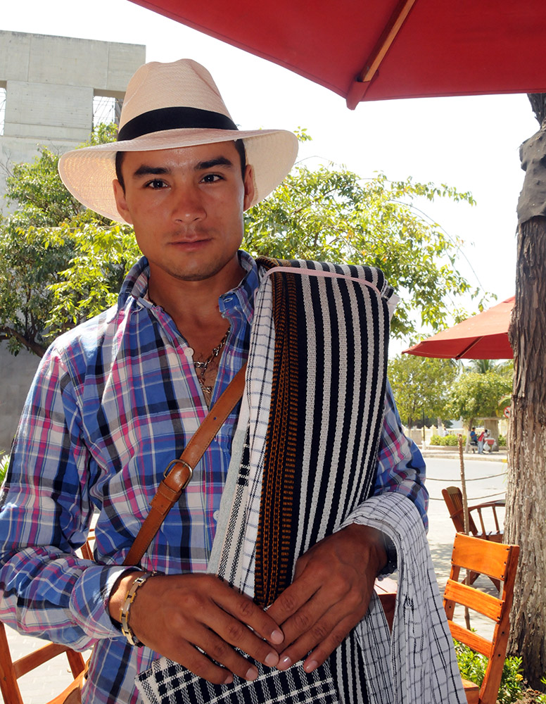 Street vendor in Santa Marta Colombia