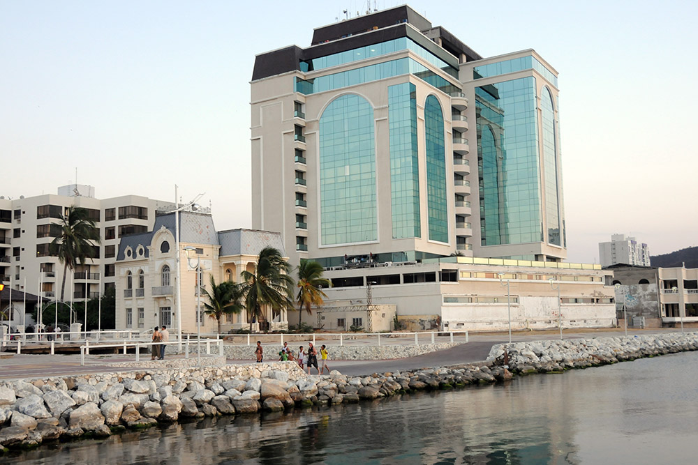 Modern buildings in Santa Marta Colombia