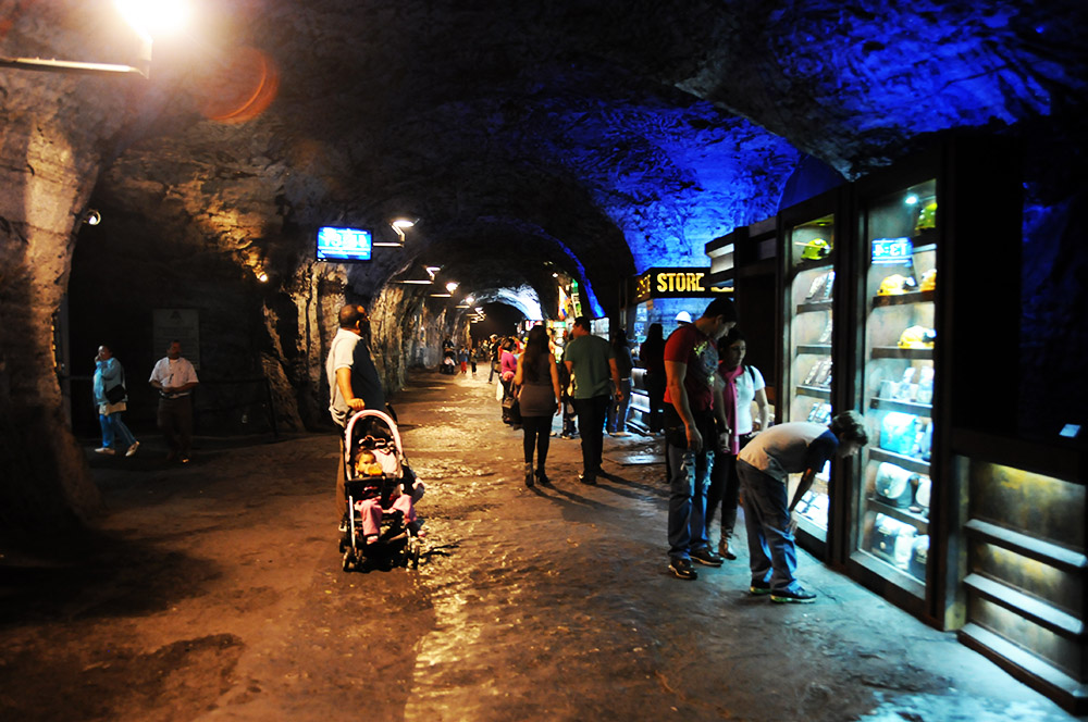 Souvenir shop inside the Zipaquira Salt Mine