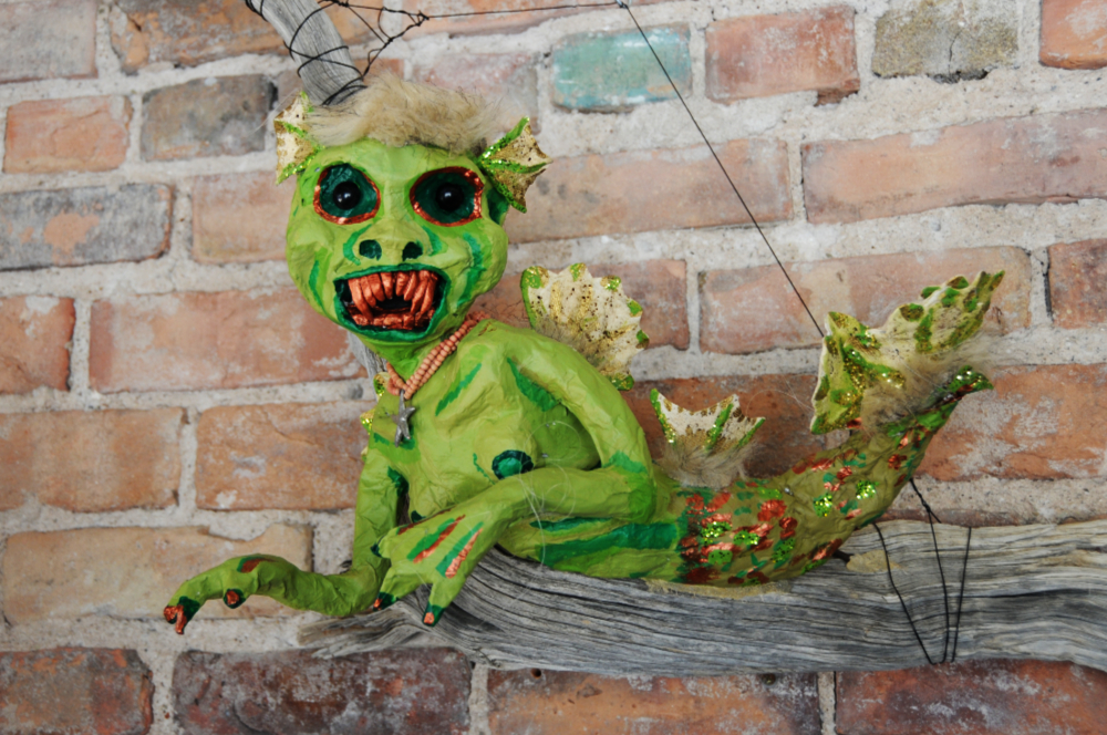 Demon-like sculpture in Grand Junction