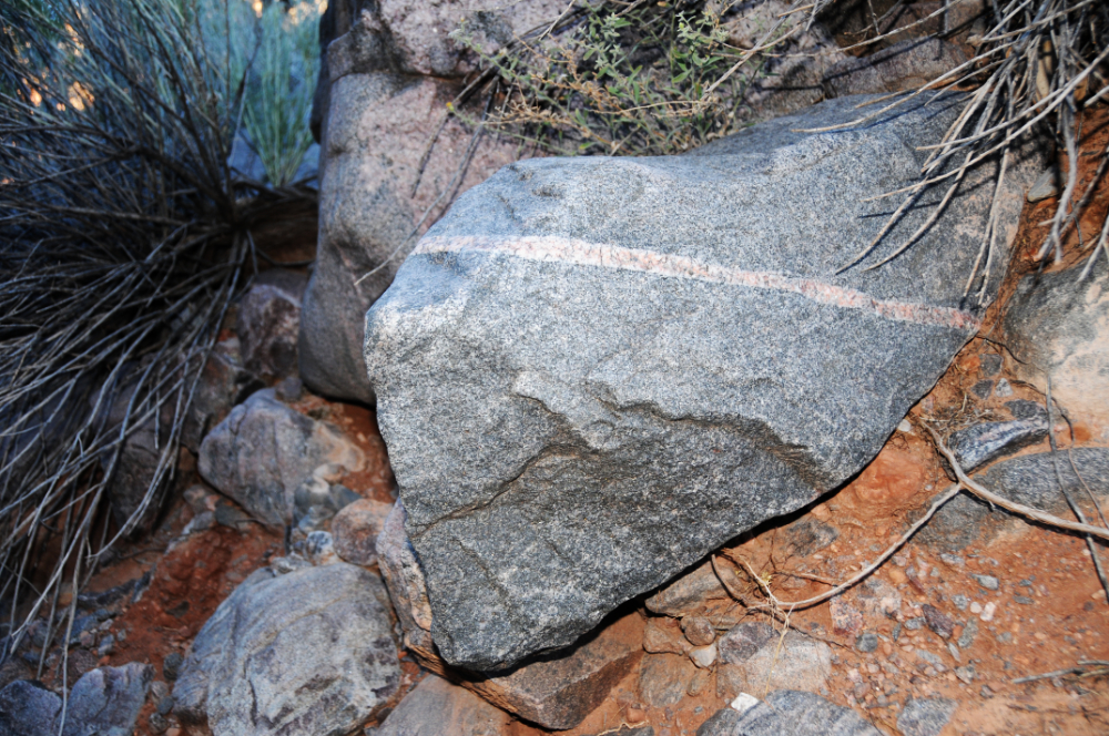 Striped rock in Colorado National Monument