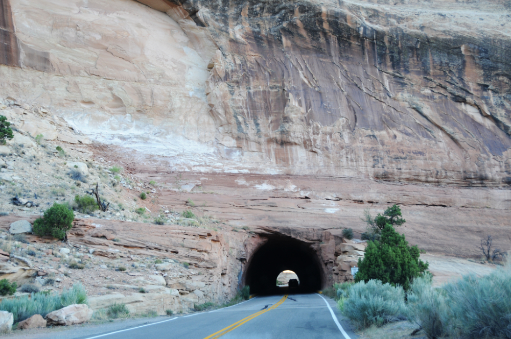 Road tunnel in Colorado National Monument
