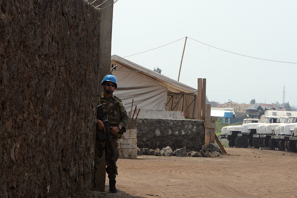 UN Peacekeeper United Nations peacekeeper in Goma