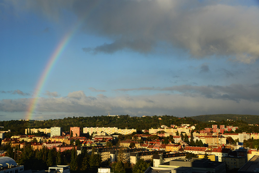Rainbow over Brno Czechia